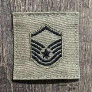 New US Military Air Force ABU Uniform Velcro MSgt E-7 Body Armor Rank Patch